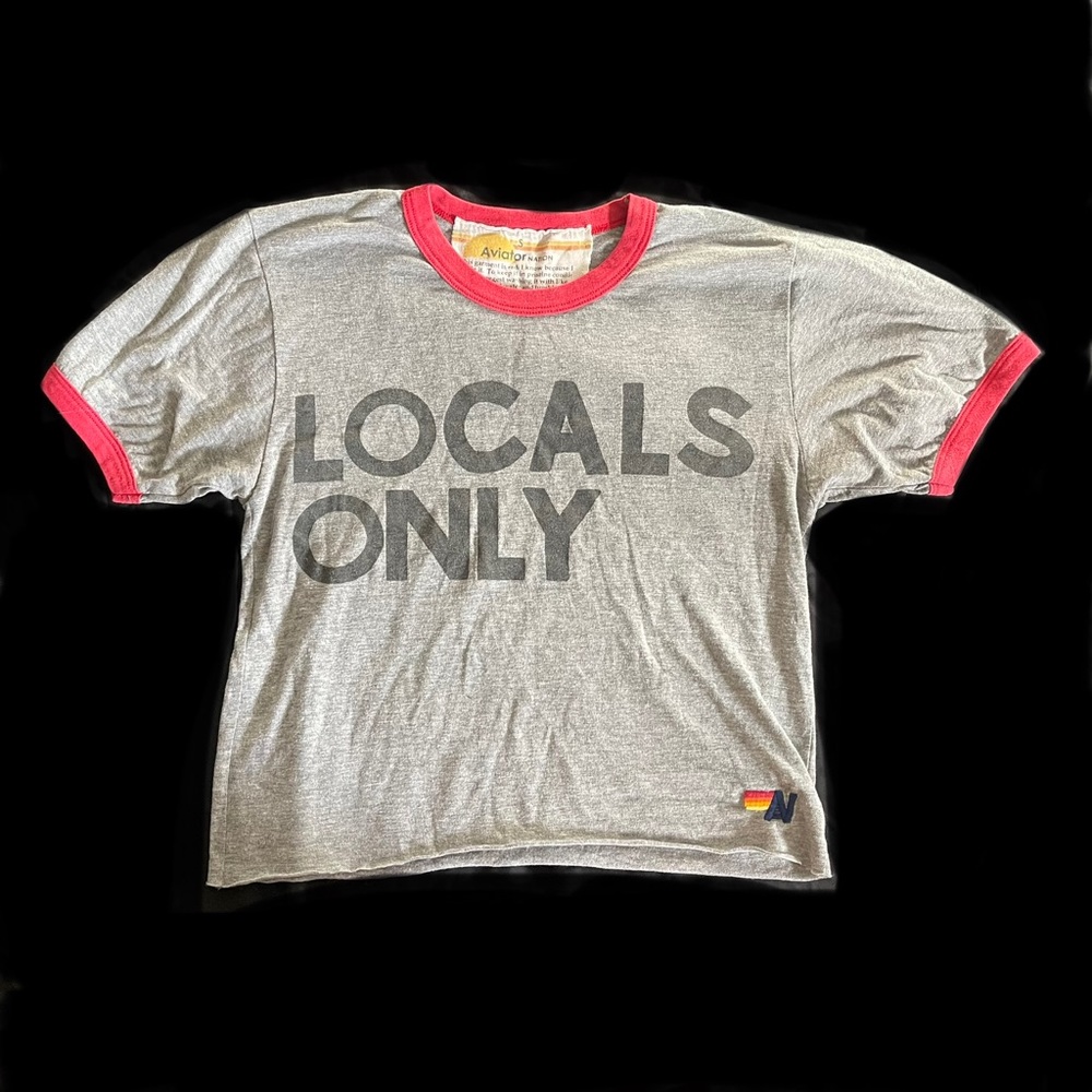 Aviator Nation Locals Only Ringer Tee